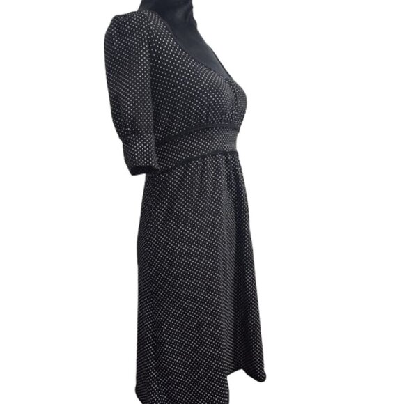 Energetic Black and White Polka Dot Women's Dress Size Small - Picture 8 of 9